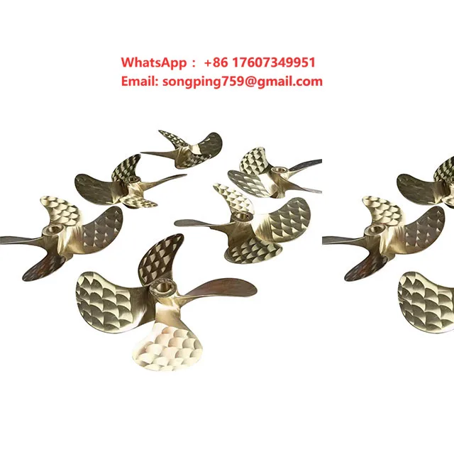 Free Sample Large Size Casting 60  Inch 4 Blade/Wing Marine Propeller with Shaft Set