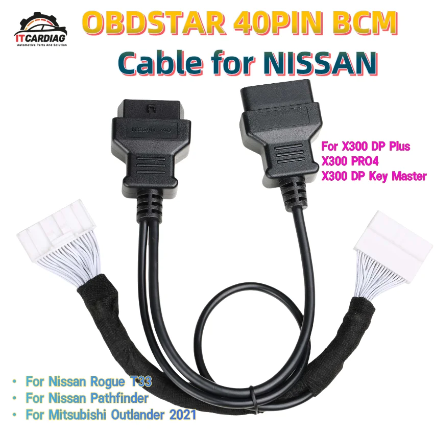 40PIN BCM Cable Gateway Converter for Nissan Rogue T33/Pathfinder for OBDSTAR for X300 DP Plus/ X300 PRO4/ DP Key Master