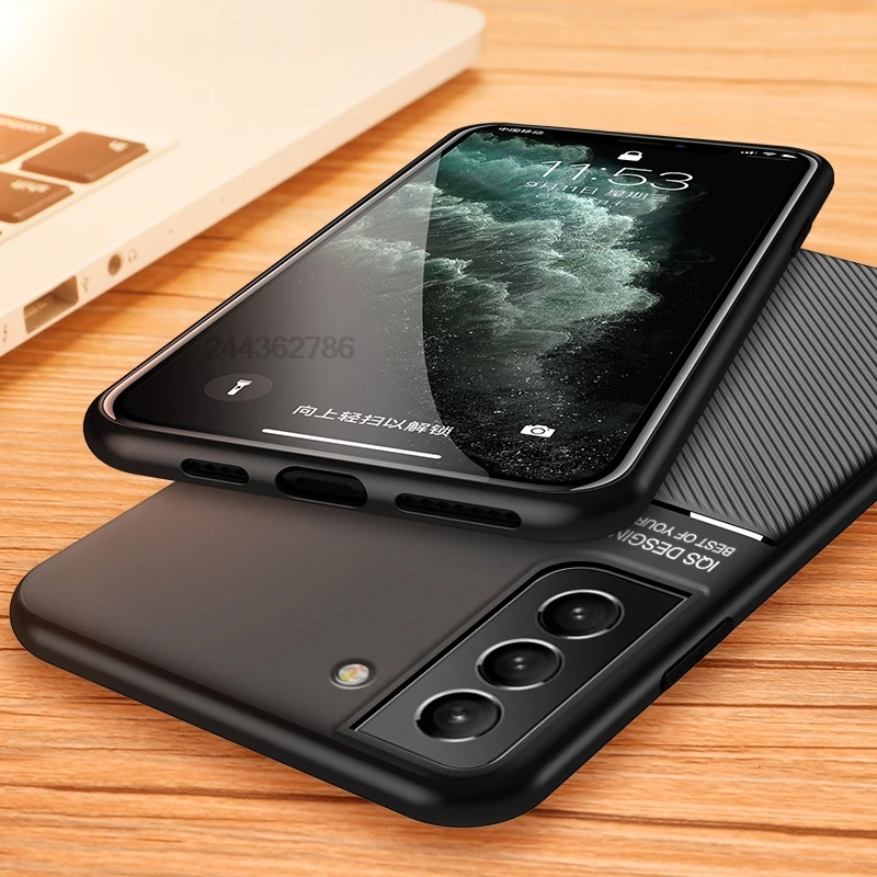 Luxury Original Silicone Case For Samsung Galaxy S22 Plus Soft Shell Shockproof Bumper Back Cover For Galaxy S22 Ultra Cases