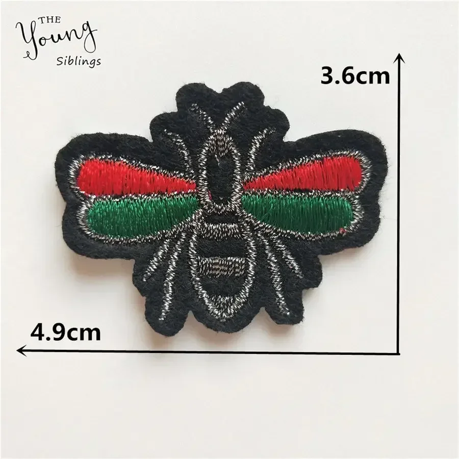 High quality Embroidery bee hornet Patches Iron On Or Sew Fabric Sticker For Clothes Insect Badge Appliques DIY Accessories
