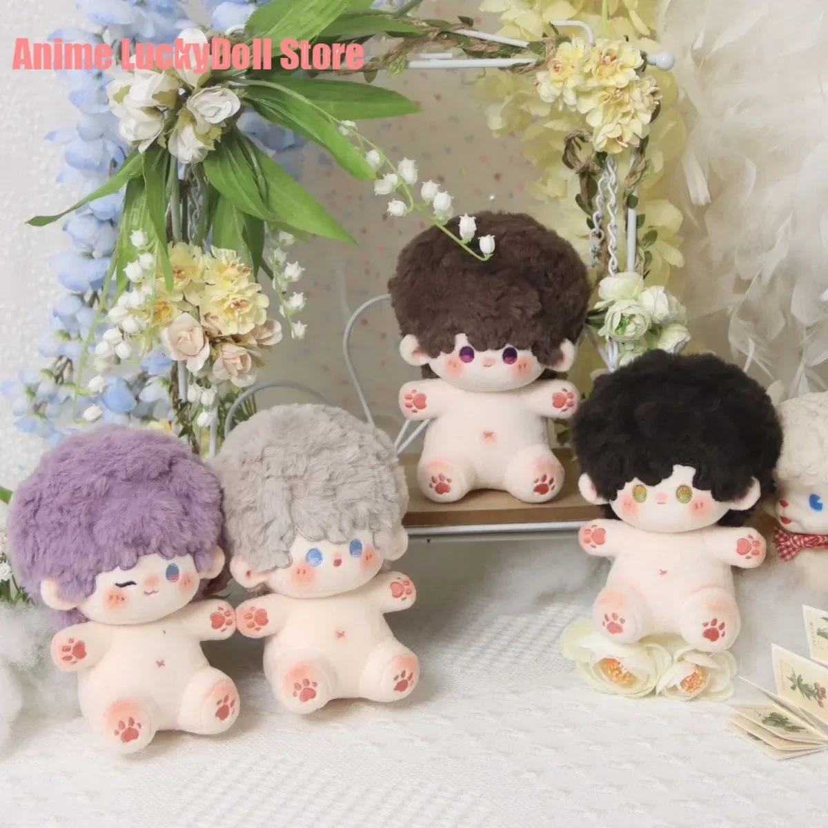 15cm Anime Love and Deepspace Sylus Cosplay Mini Bread theme Sitting Posture Dress-up Body Plush Doll Stuffed Toys Maumet Toys