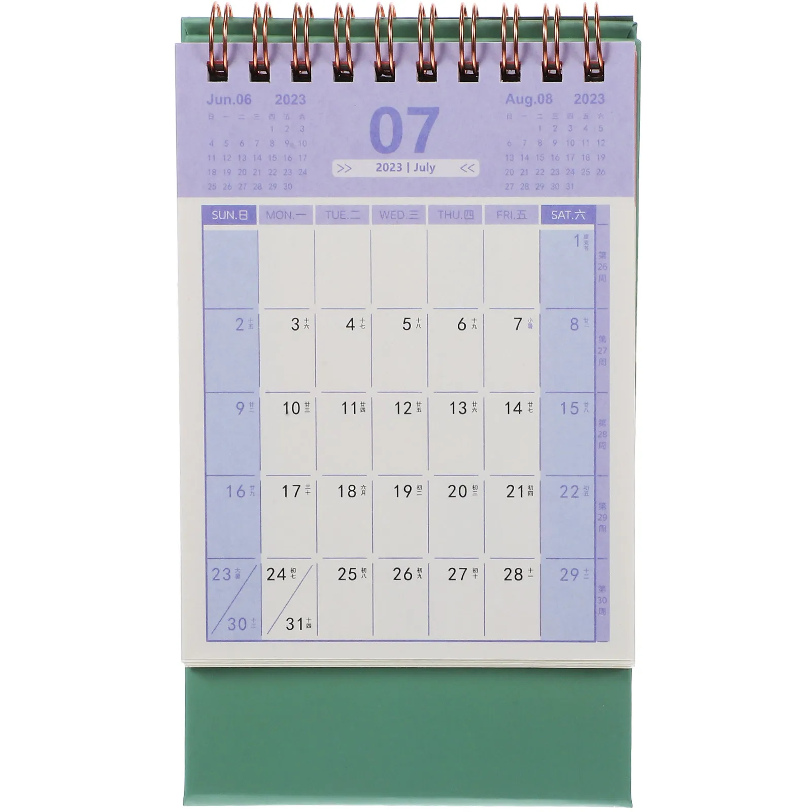 

Table Stand Calendar Desk Standing Flip Spiral Attendance Memo Pad Mini Daily Desktop