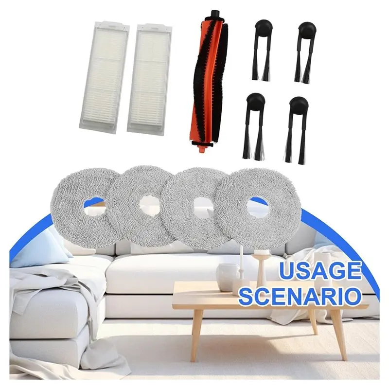 [NEW!A38F】 Replacement Kit For S40 For Pro OV71GL Robot-Mop-Essential Filters& Mop Pads For Deep Cleaning