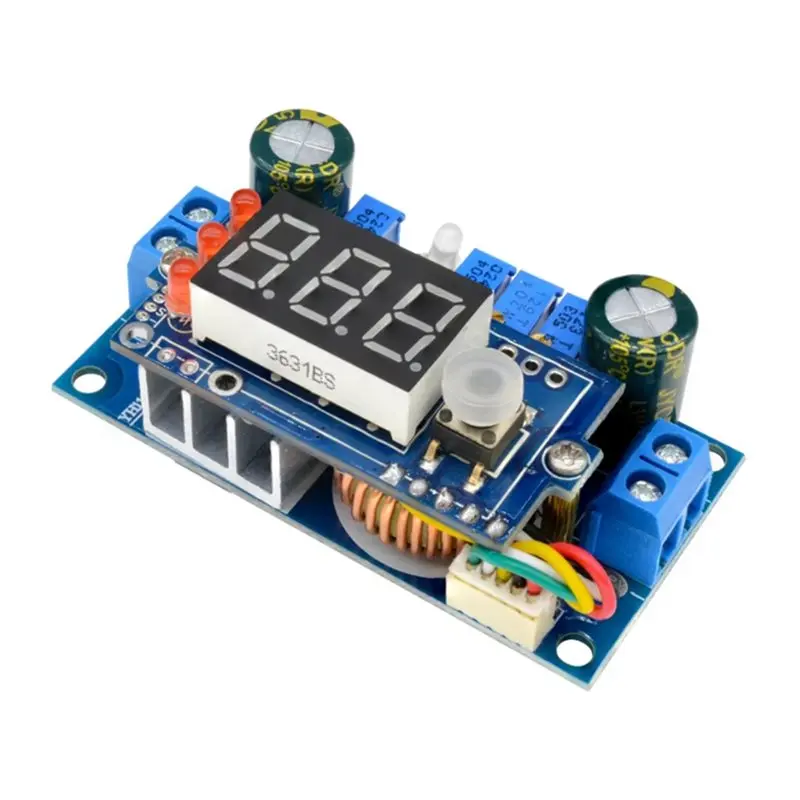 ABKQ-MPPT Solar Panel Controller Regulator DC-DC 6-36V To 1.25-32V 5A Stepdown Module CC/CV Charging Module With 3 Leds