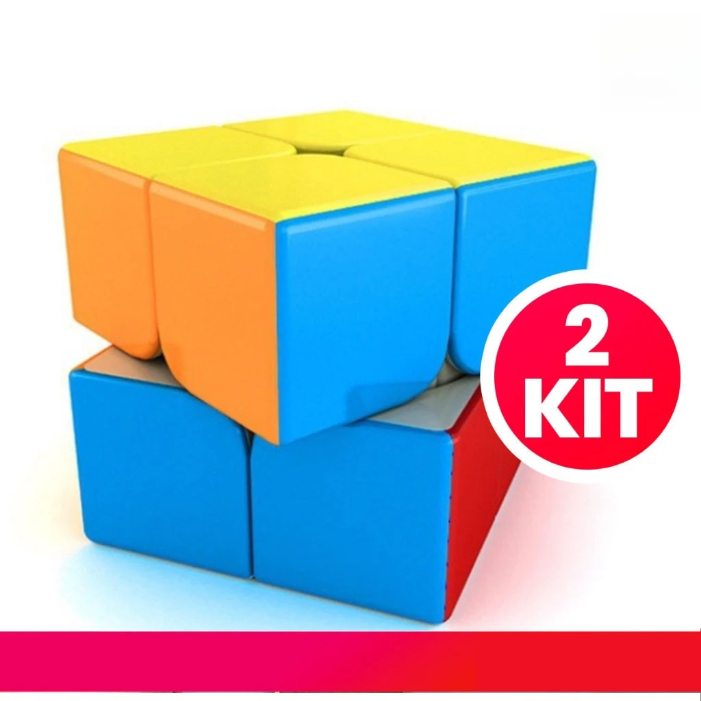 Cubo Mágico 2x2 50mm Para Crianças Presente Educativo Design Profissional de Velocidade