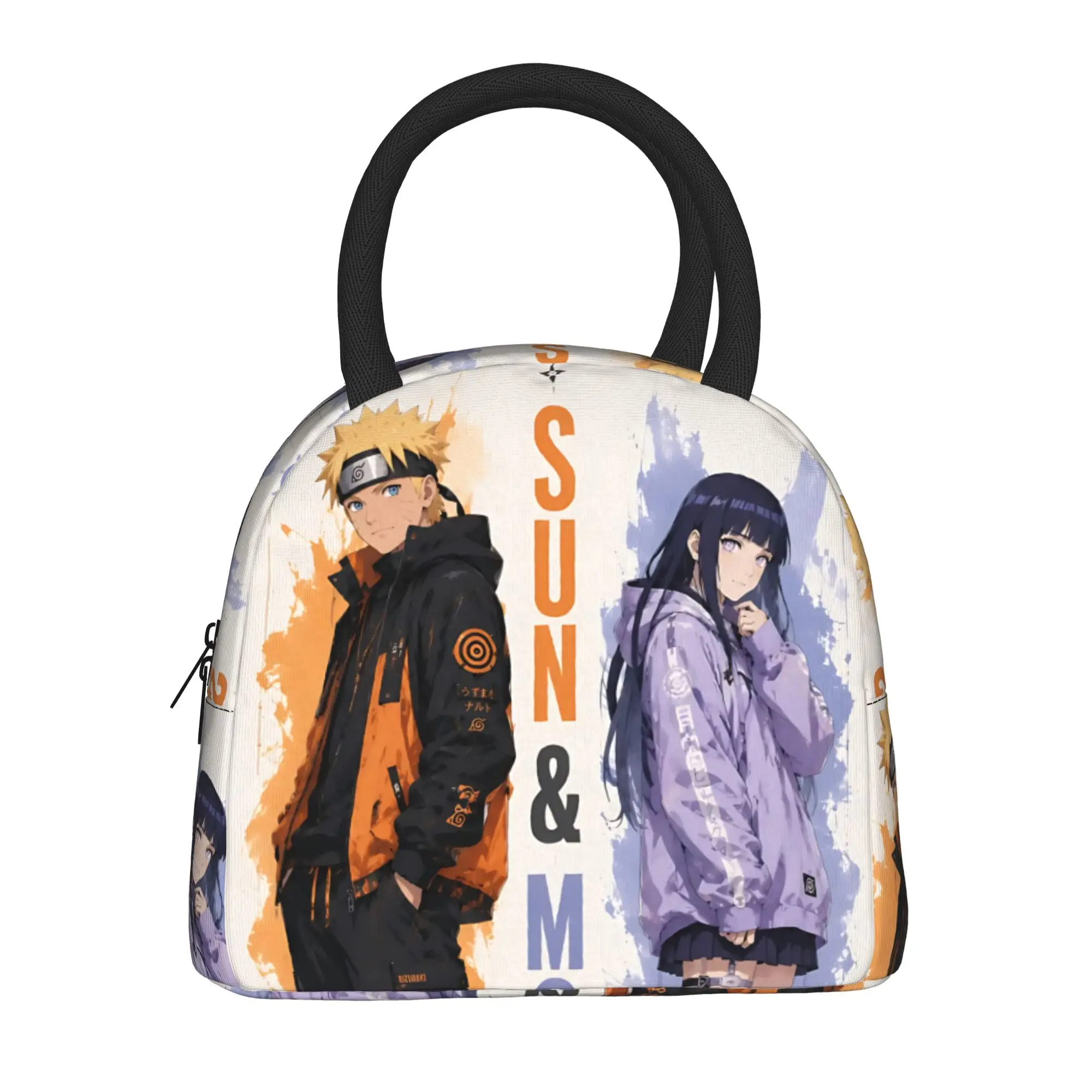 Naruto Anime Theme Insulated Lunch Bag Meal Pack Rice Bag  bolsa Student Bento Lunch Handbag Insulation