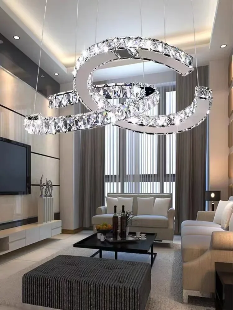 Special-shaped Crystal Chandelier Modern Simple Decoration Living Room Dining Room Home Decoration Model Room Chandelie