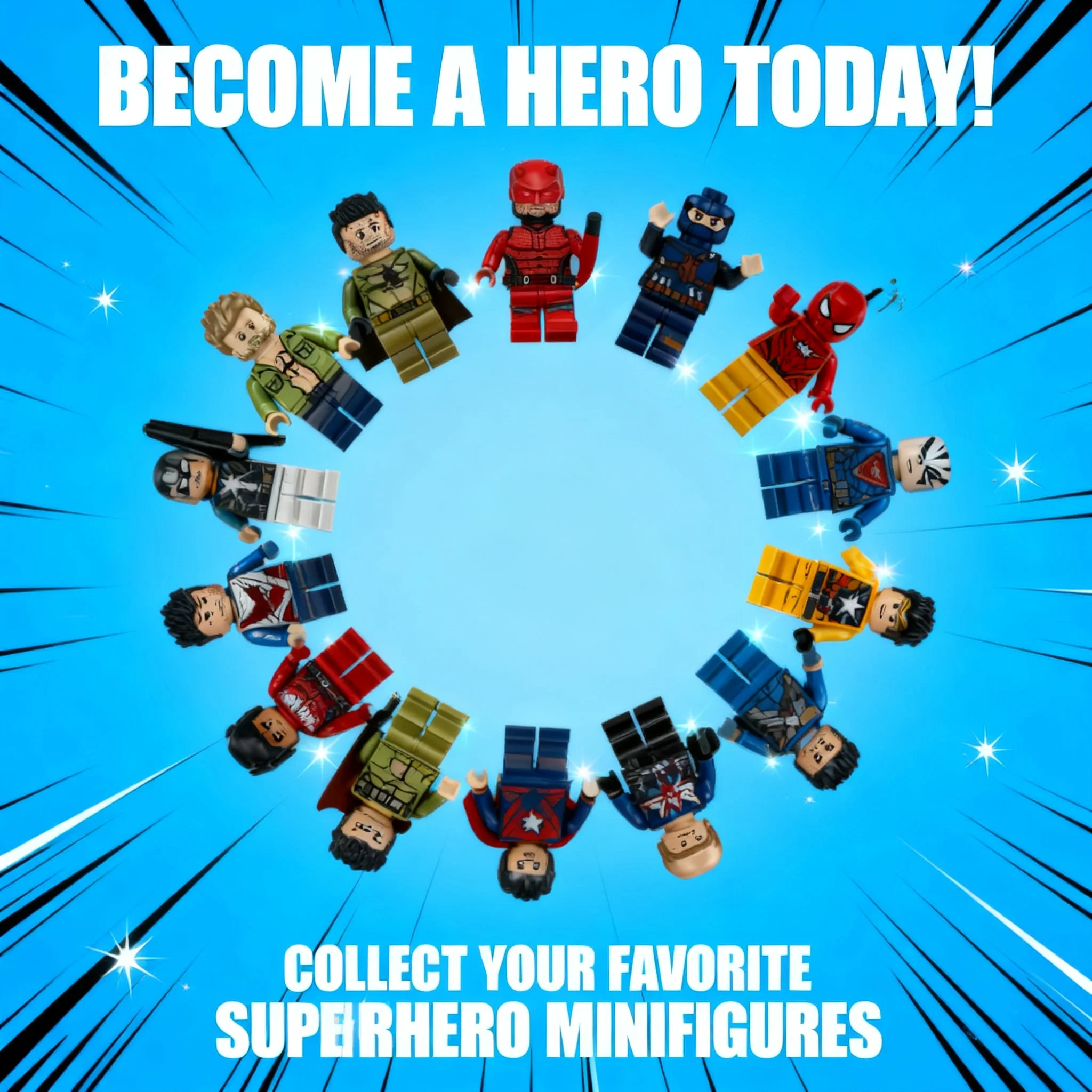 

2026 New World Legends Building Blocks Toys Bricks Daredevil Punisher Mini Action Figures Gifts For Children Party