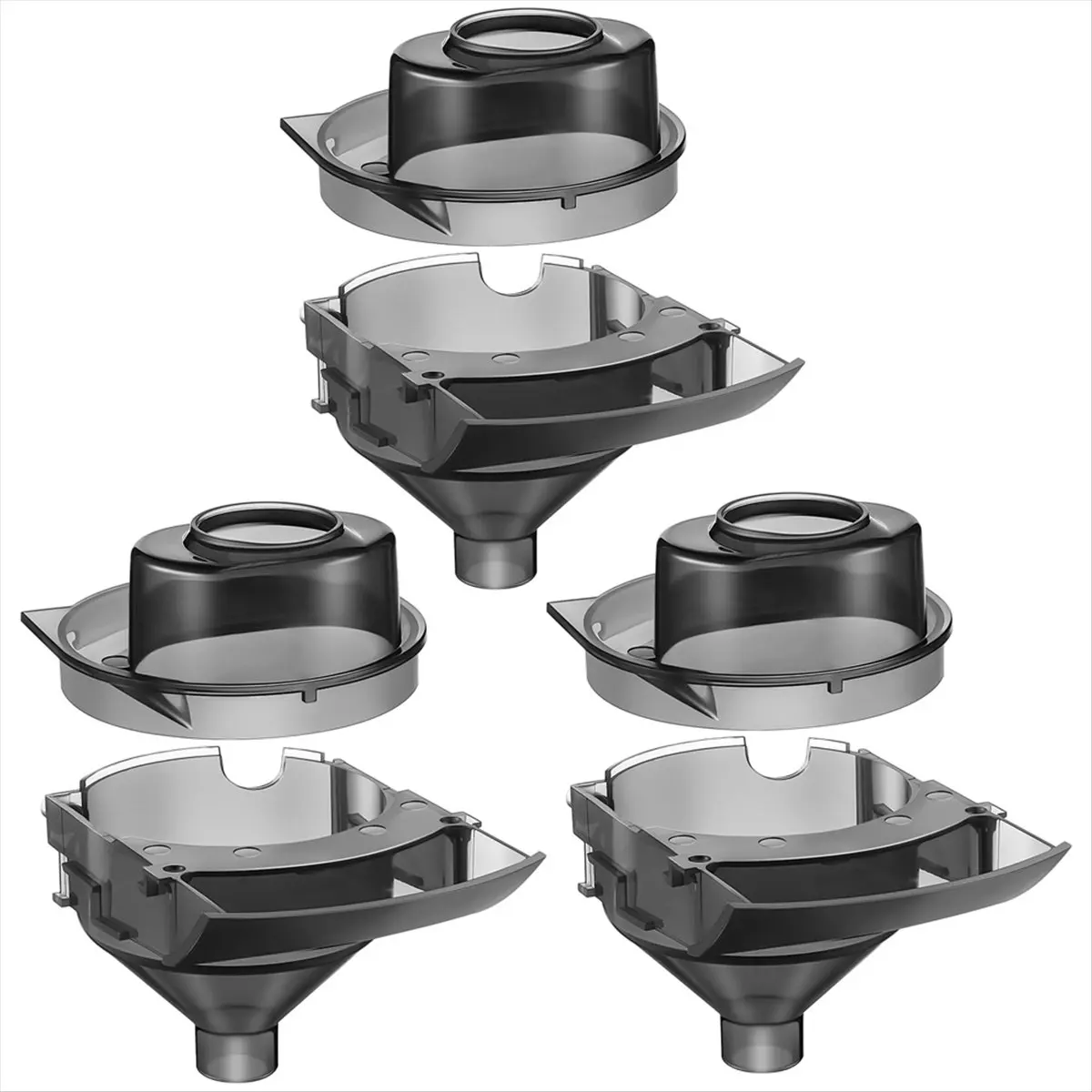 [A99U] Replacement Funnel for Replacement Parts Funnel and Cover Baby Formula Dispenser 3 Pcs
