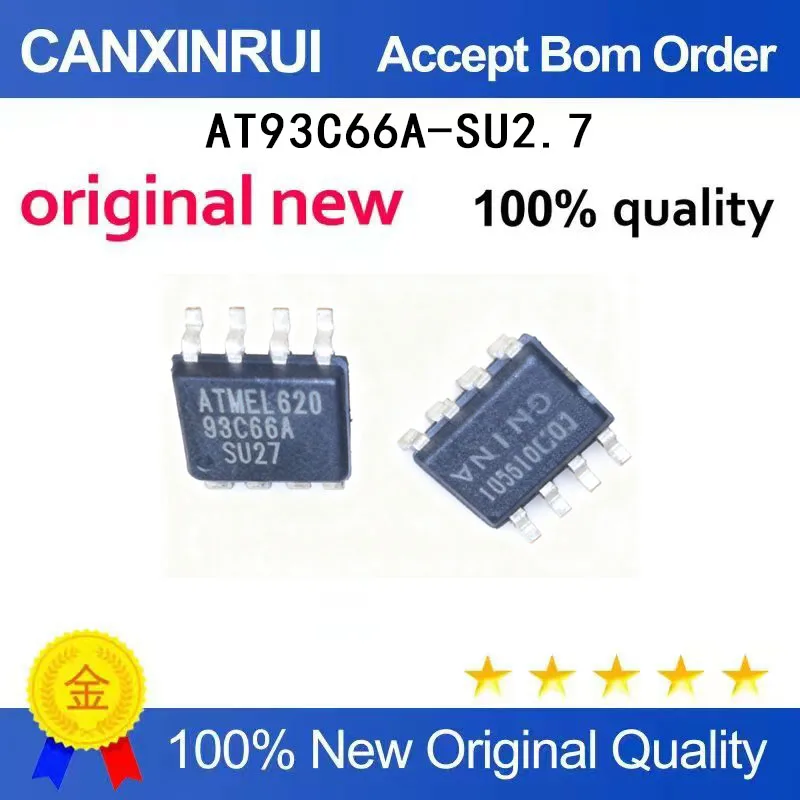 (5-100 Pieces)New stock AT93C66A-SU2.7 93C66A SOP-8