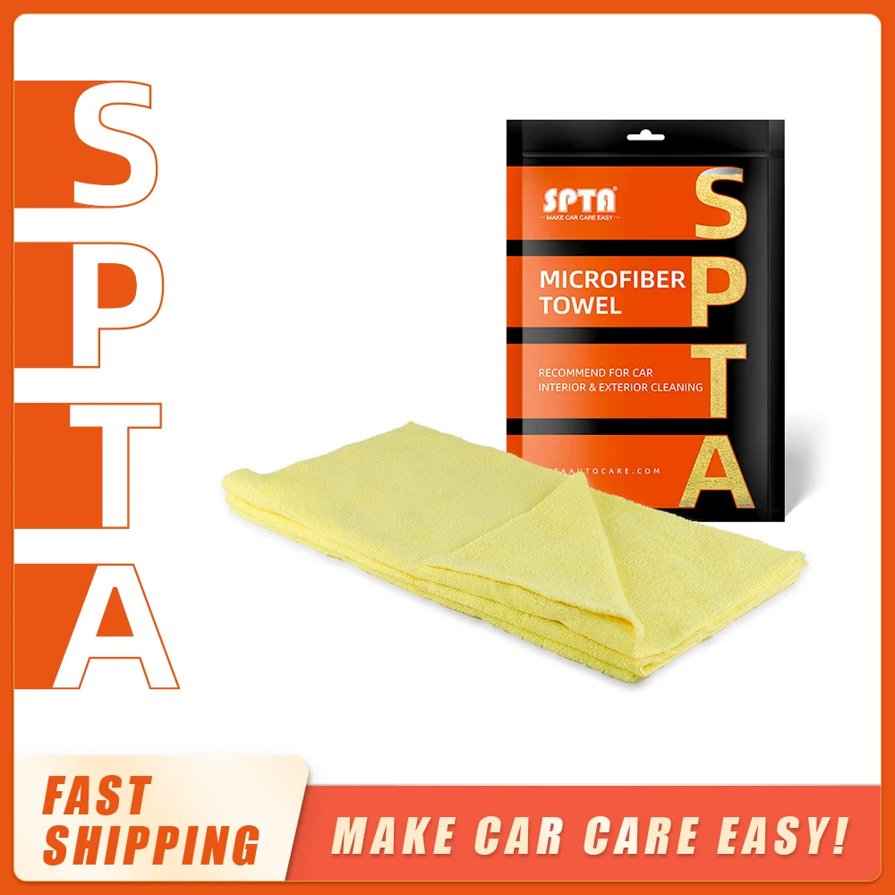 SPTA Microfiber Edgeless Coating Towel Car Wash Super Absorbent Car Care Cloth Auto Care Drying Towels