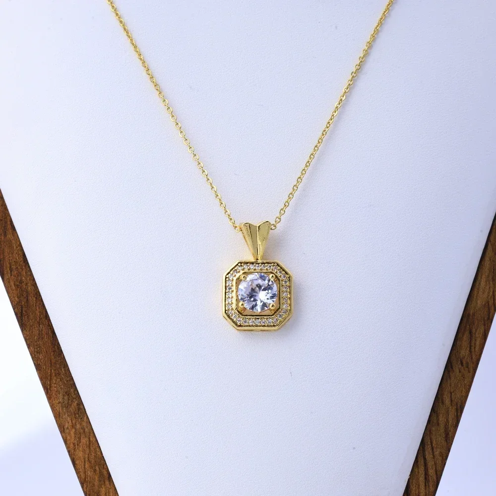 عناصر شعبية هندسية من الفولاذ التيتانيوم، قلادة زفاف فاخرة للولائم عبر الحدود، مشاهير الإنترنت الأنثوي، البرية #3