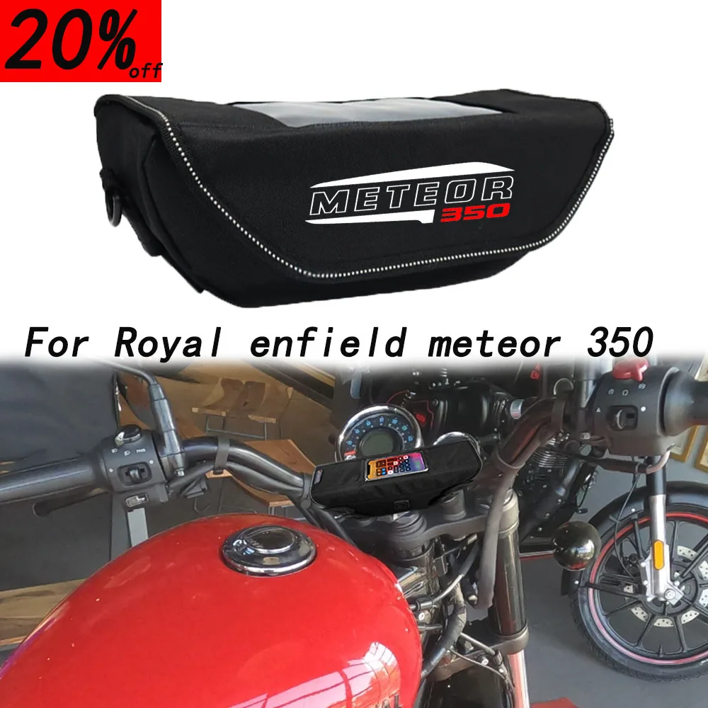 

For royal enfield meteor 350 Motorcycle accessory Waterproof And Dustproof Handlebar Storage Bag navigation bag