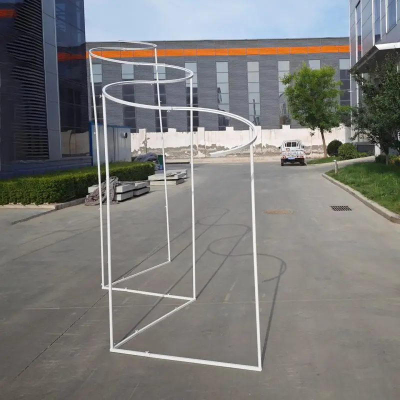 Luxury Wave Shape Iron Arch 327x300 CM for Outdoor Party Event Decoration Wedding Backdrop Stand Event Props - view 3