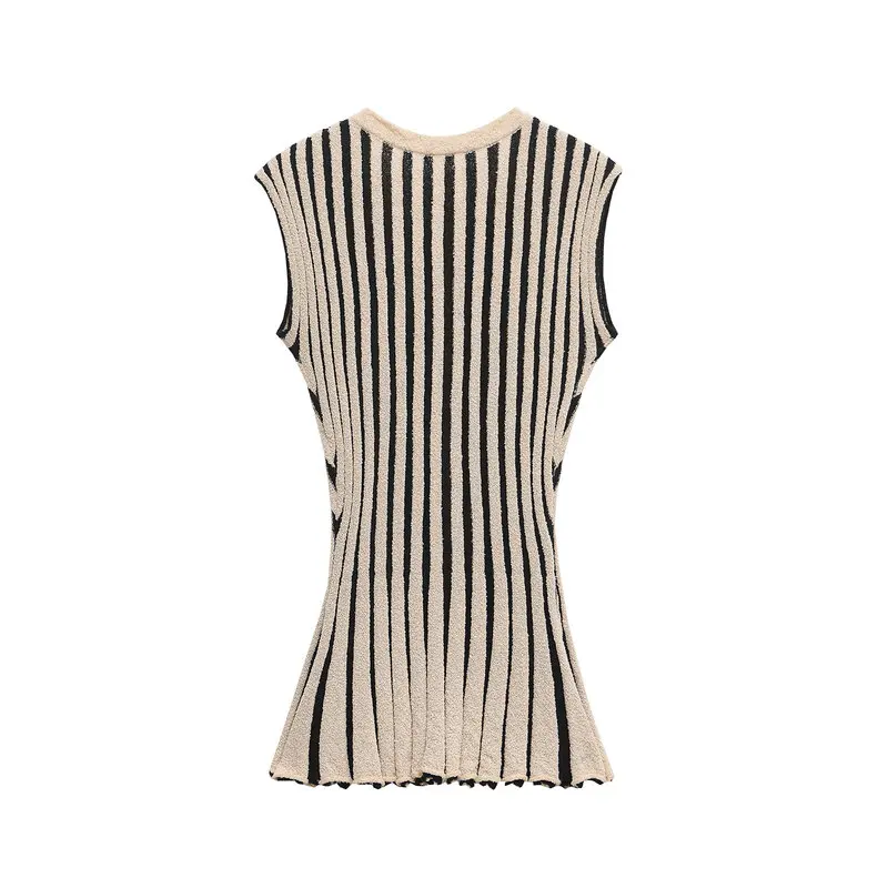 

Spring 2025 Women's Faionable Striped Drape oulder Svel Knitted Jaet New Arrival Commute Sle Regular Length Car...