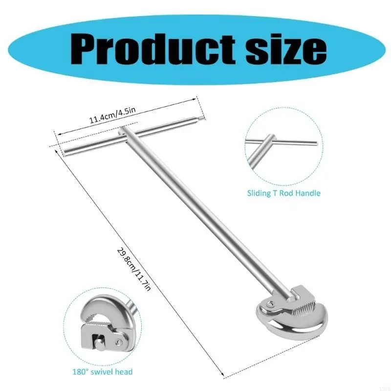 

X9FA Sink and Drain Wrench Ergonomic Handle Plumbing Tool for Quick Adjustments Fixes