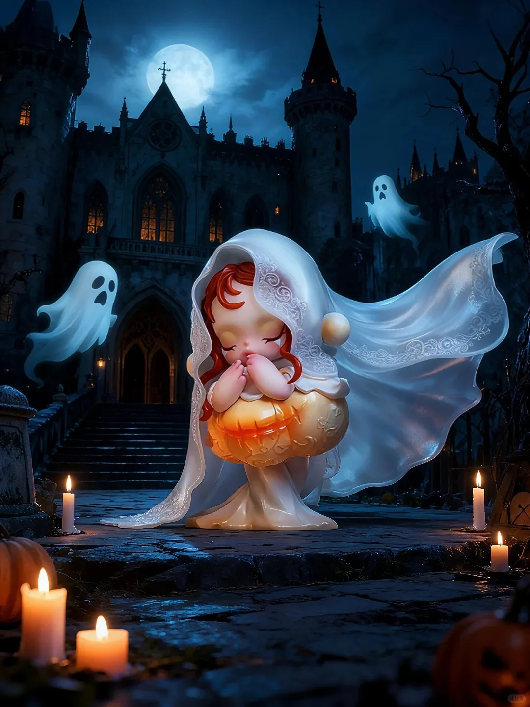 

POPMART SKULLPANDA White Moon Contract Figure Action Figure Blind Box Toy Anime Action Figure Surprise Birthday Present