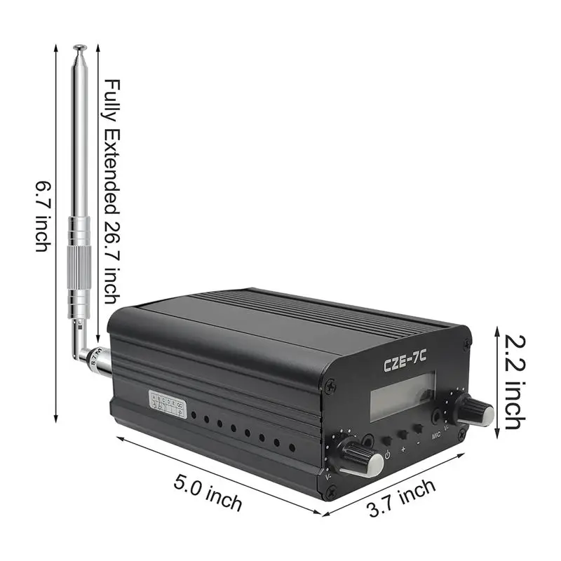 a94z-Emetteur-fm-longue-portee-cze-7c-7w-pour-evenements-drive-in-eglises-ecoles-et-supermarches-spectacles-de-lumiere-conferences-et-sonorisation-stereo