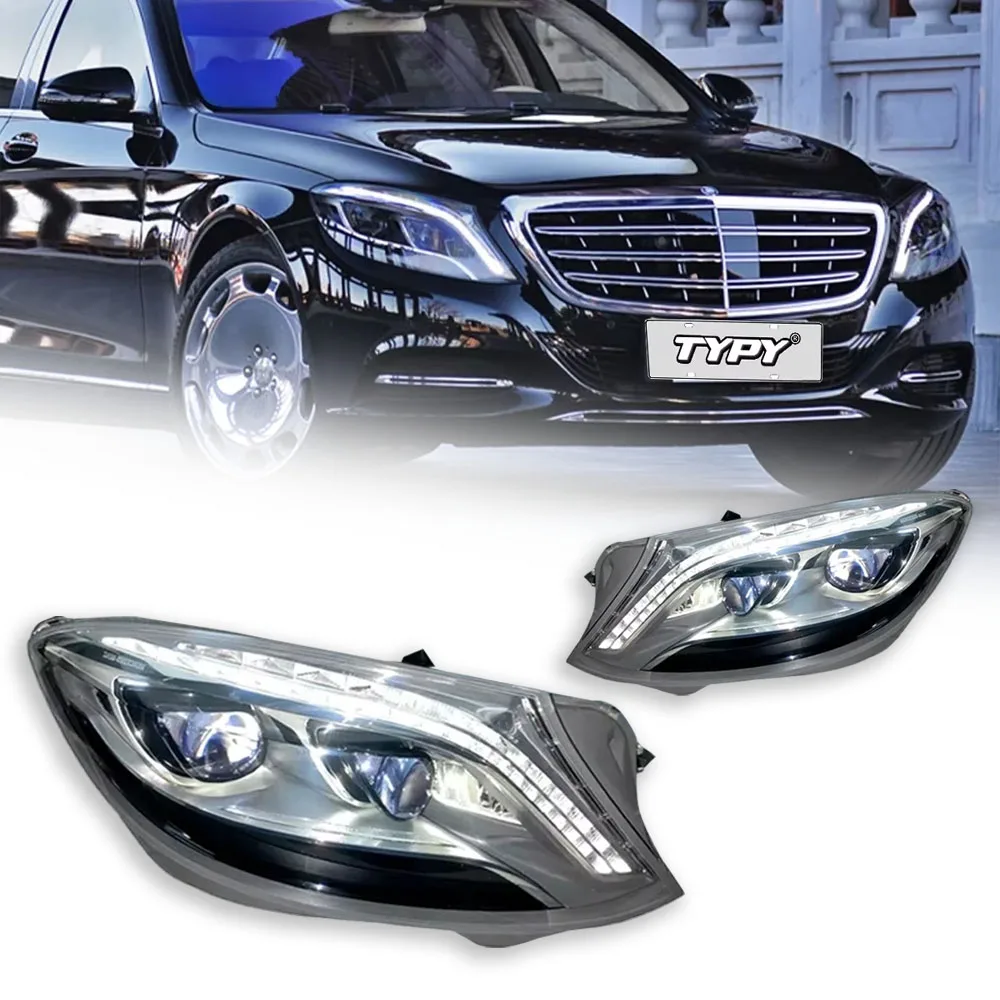 

Новая приблизительная Модифицированная полноразмерная фара для Benz S класса W222 2014-2017, дневные ходовые огни с указателями поворота