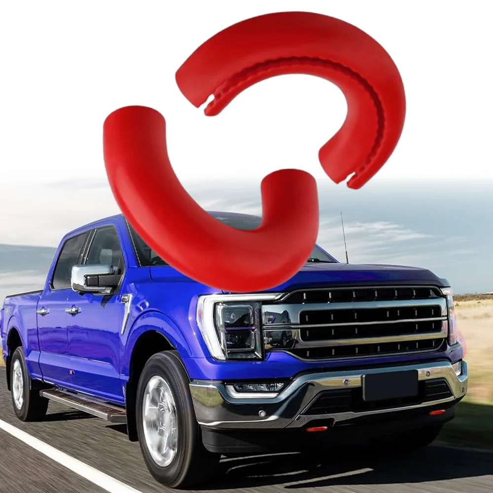 2 uds cubierta de gancho de remolque de parachoques delantero para Toyota Tundra Ford F-150 Bronco Base bancos exteriores de curva grande 4L3Z17A954AA 6L3Z17A954AA