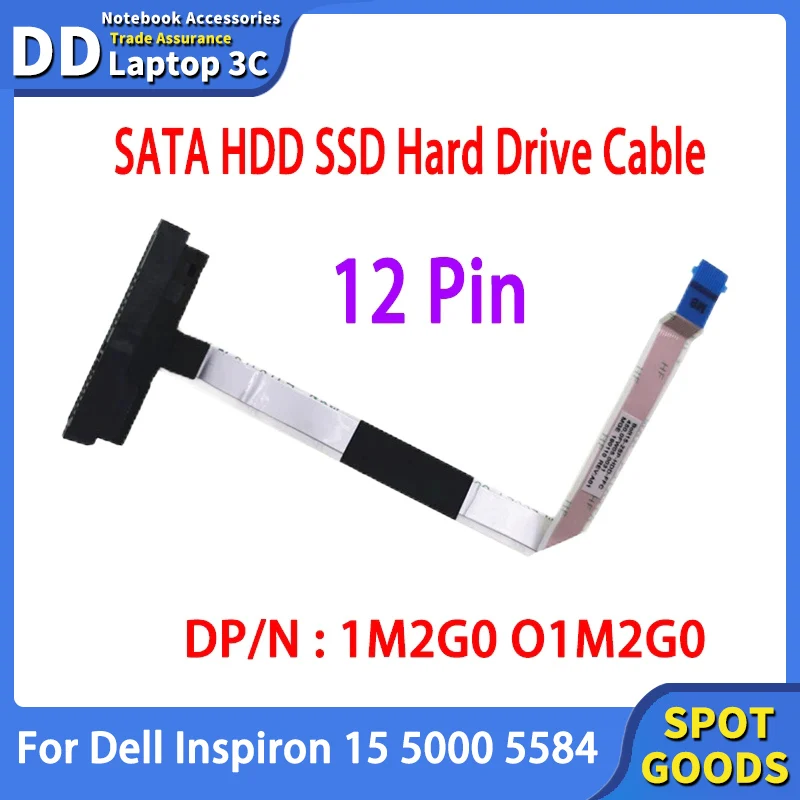 New Original For Dell Inspiron 15 5000 5584 Laptop Hard Drive HDD SSD Connector SATA Cable P/N:01M2G0