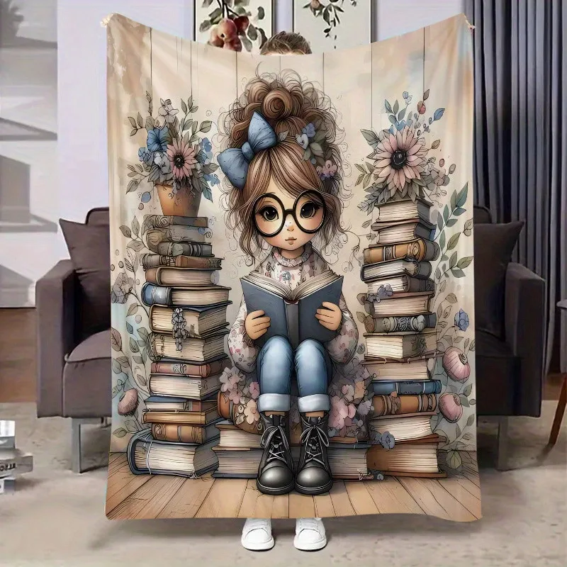 Chick Pattern Blanket - Digitally Printed Flannel Throw