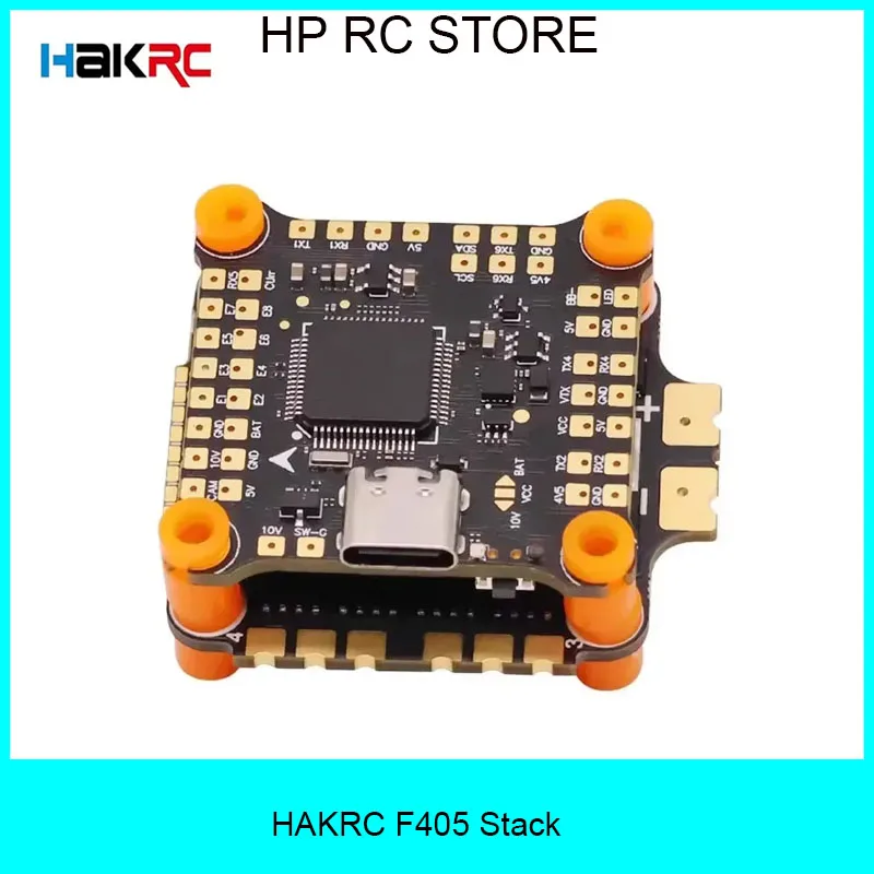 

HAKRC F405 V2 Stack F4 F4530V2 Контроллер полета Dual BEC с бесщеточным регулятором скорости 45A/50A/60A/65A 4 в 1 для гоночного дрона RC FPV