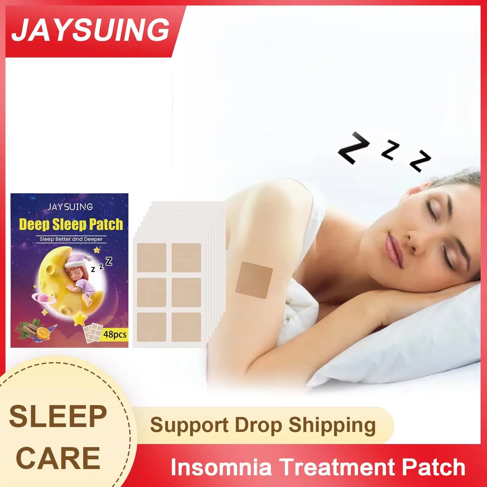 

Insomnia Treatment Patch Relieve Anxiety Decompression Headache Neurasthenia Soothing Mood Nighttime Dreaminess Sleep Aid Patch