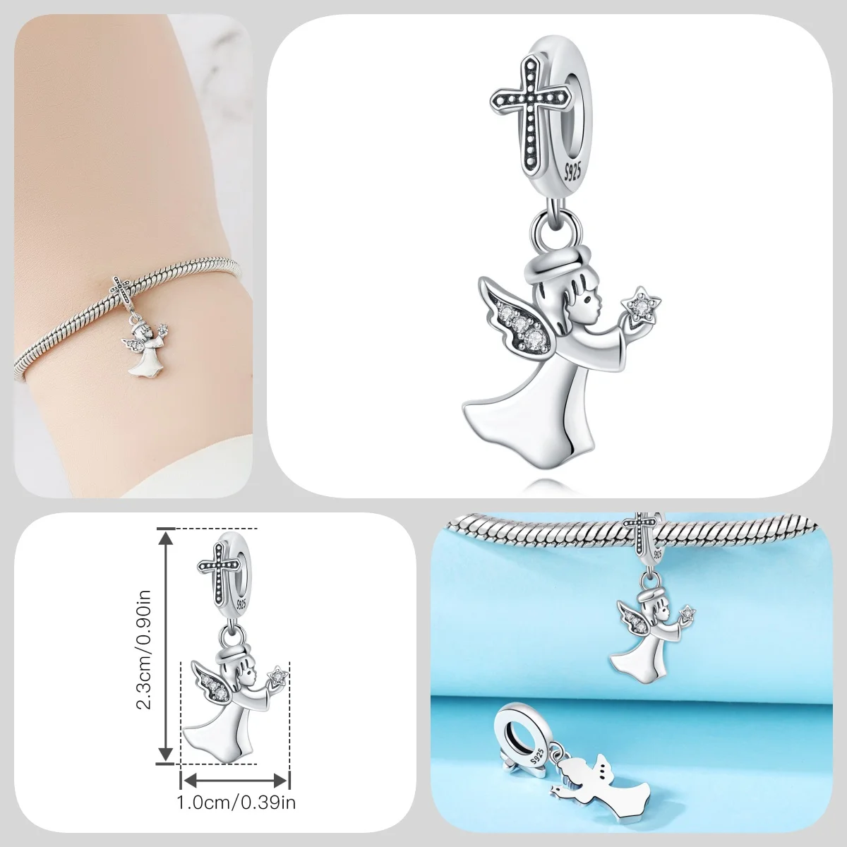 HEIßER 925 Sterling Silber Cartoon Charakter Arzt Krankenschwester Paare Perlen Fit Frauen Armbänder Charms DIY Geburtstag Party Geschenke Schmuck – Detail 5