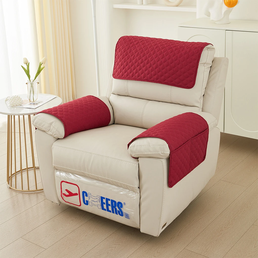 3pcs Polyester Seater Sofa Headrest Non-Slip Covers Waterproof Protection For Sofa Complete Set