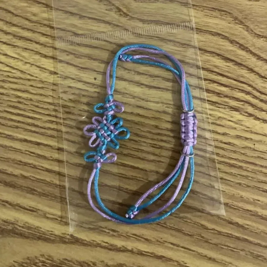 Anime Chinese Knot Bracelet Cosplay Woven Rope Chain  Cartoon Bracelets for Women Cute Girl Fashion Accessory Christmas Gift
