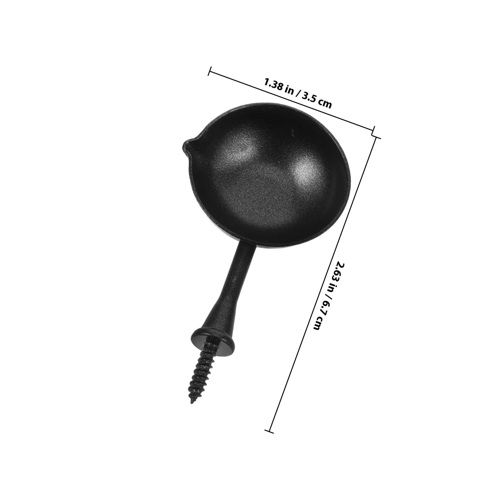 6Pcs Wax Seal Spoon Iron Material Retro Style Easy Use for Melting Seal Wax Envelope Sealing Stamp Scoop Sealing Stamp Spoon