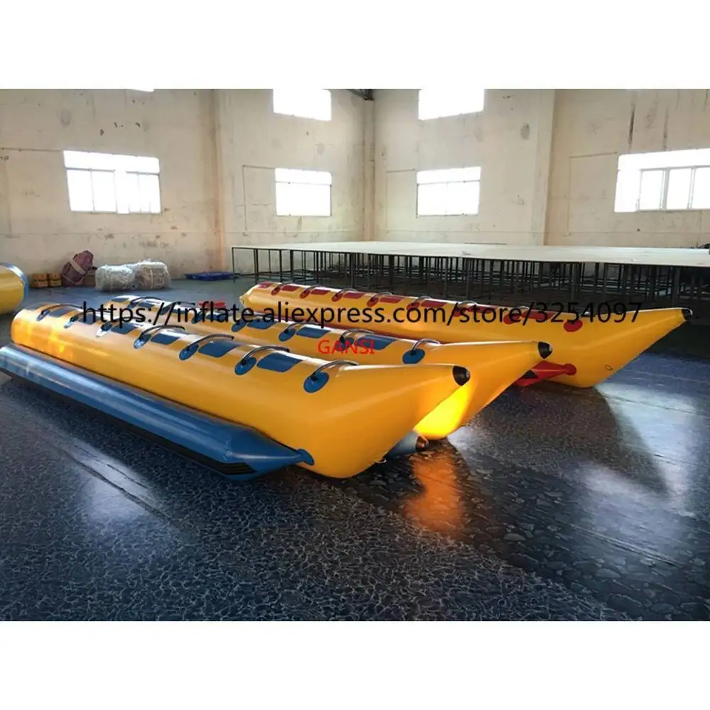 

Popular Water Games InfInflatable Water Towable Fly Fish,14 Seats InfInflatable Flying Banana Boat For Advanture
