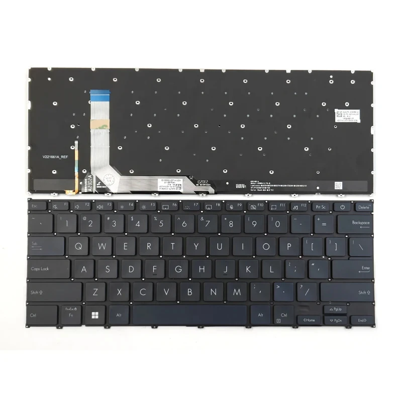 pp New For Asus ZenBook 14X UX3404V 14 Flip OLED UP3404 Series Laptop Keyboard US Black With Backlit