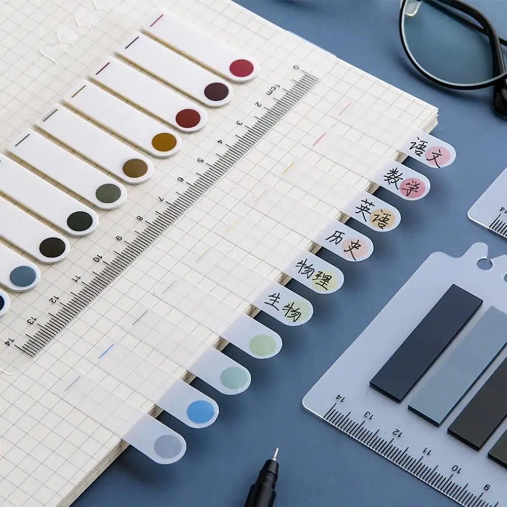 Wide Application Portable Page Marker Sticky Classify Files Bookmark School Supplies