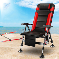 New European Fishing Chair 낚시의자 Folding 캠핑의자Wild кресло для рыбалки Multifunctional рыболовное кресло Seat стул для рыбалки 낚시좌대