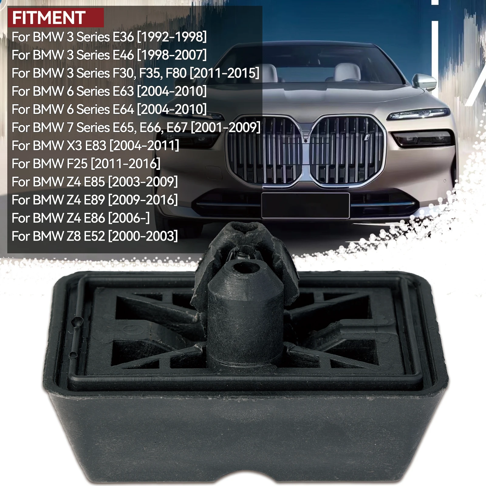 4 قطعة تحت مقبس السيارة دعم وسادة الرفع لسيارات BMW E46 E63 E64 E65 E85 E83 51718268885   جاك نقطة الوسادة جاك دعم المكونات رفع كتلة