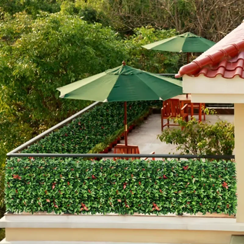 Plastic Plane Ornaments Artificial Green Hedge, Artificial Green Grass Wall