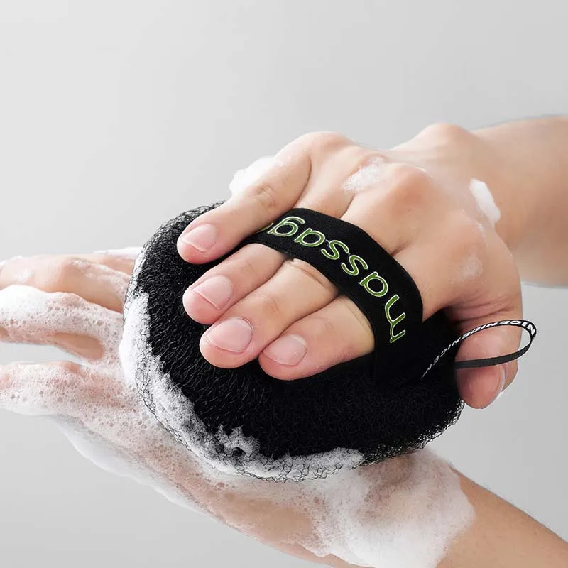 Esponja de Loofah para lavado de piel, bolas de baño de malla suave, depurador corporal exfoliante, masaje de Spa, ducha espumosa, Bola de burbujas, cepillo de baño