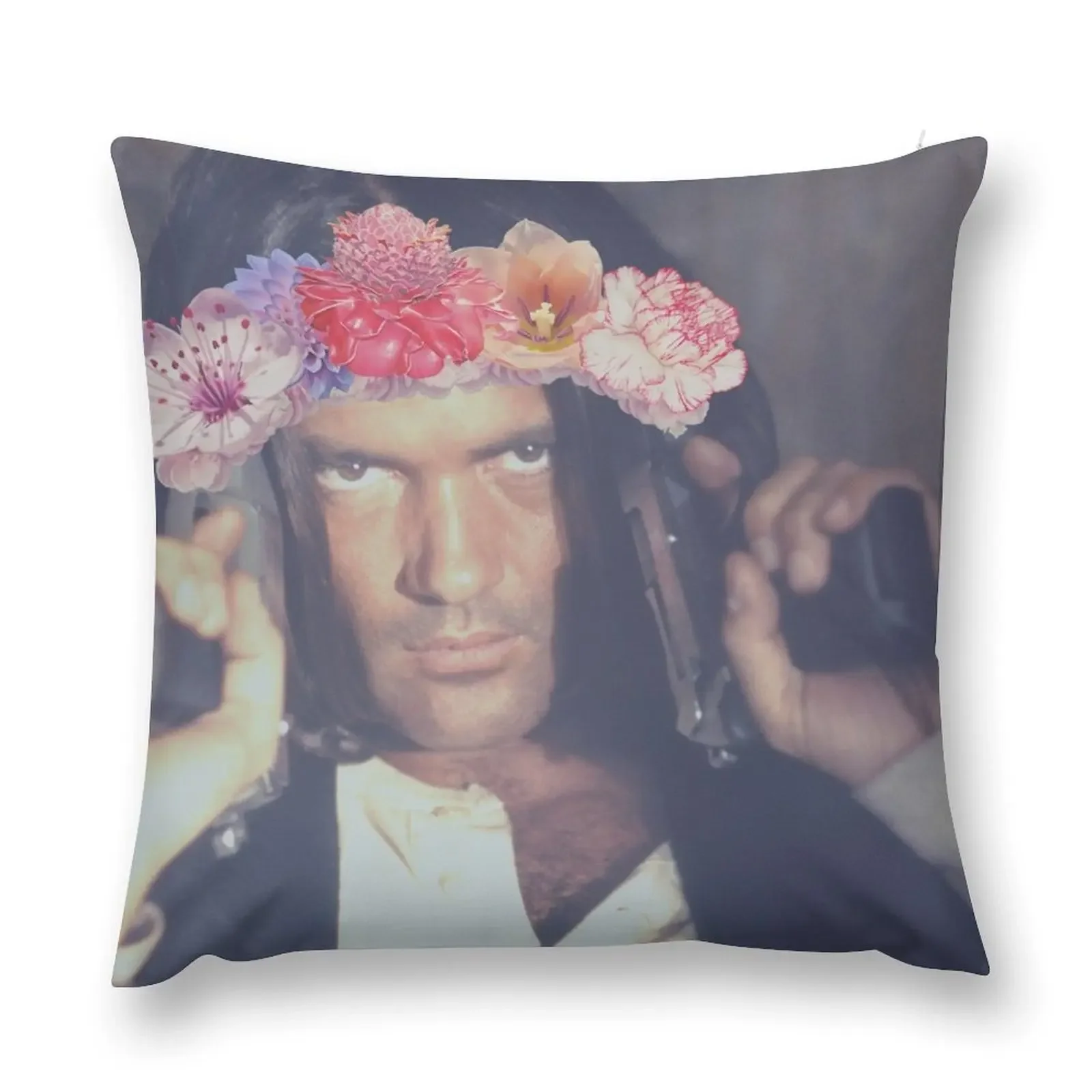 El Mariachi Antonio Banderas Flower Crown Throw Pillow Decorative pillow case Sofa Cushions pillow