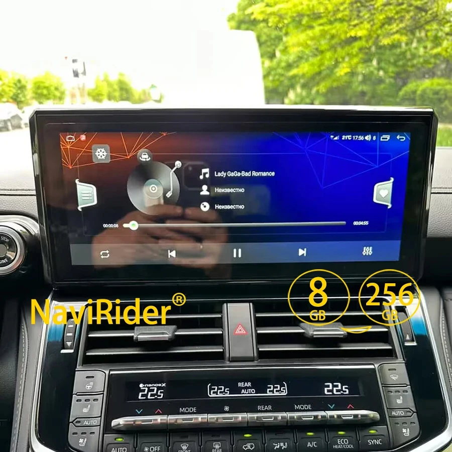 

QLED Multimedia Player Car Radio For Toyota Land Cruiser 300 LC300 2021 2022 Android 14.0 CarPlay GPS Navigation WiFi Bluetooth