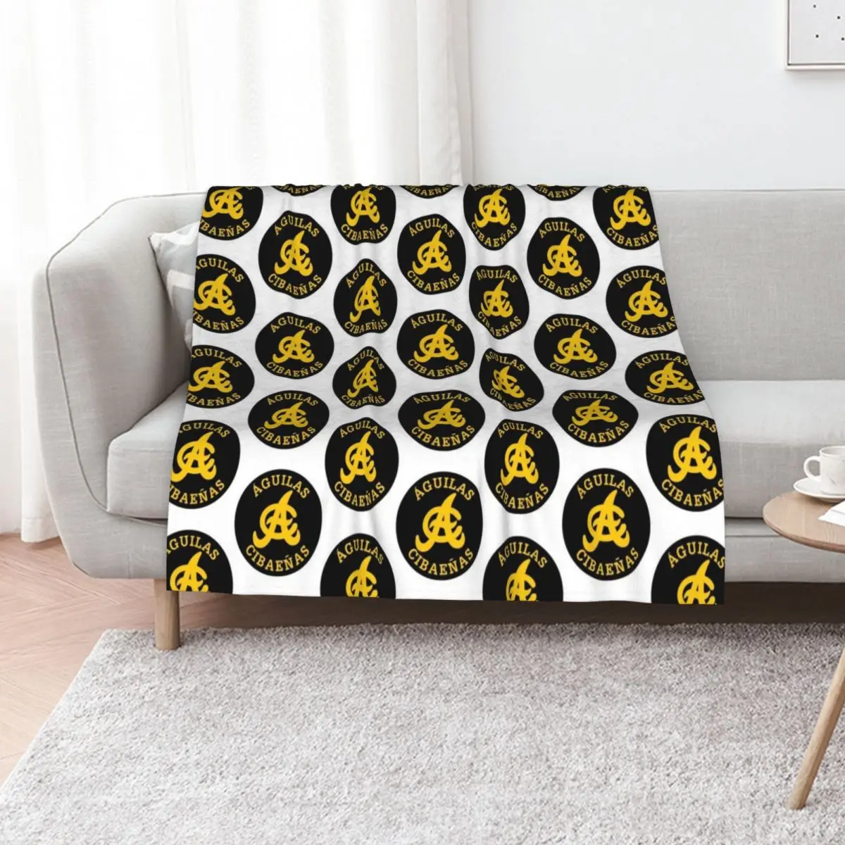 The Aguilas Cibae?as Icon Throw Blanket Designers christmas gifts wednesday Hairy Thins Retros Blankets