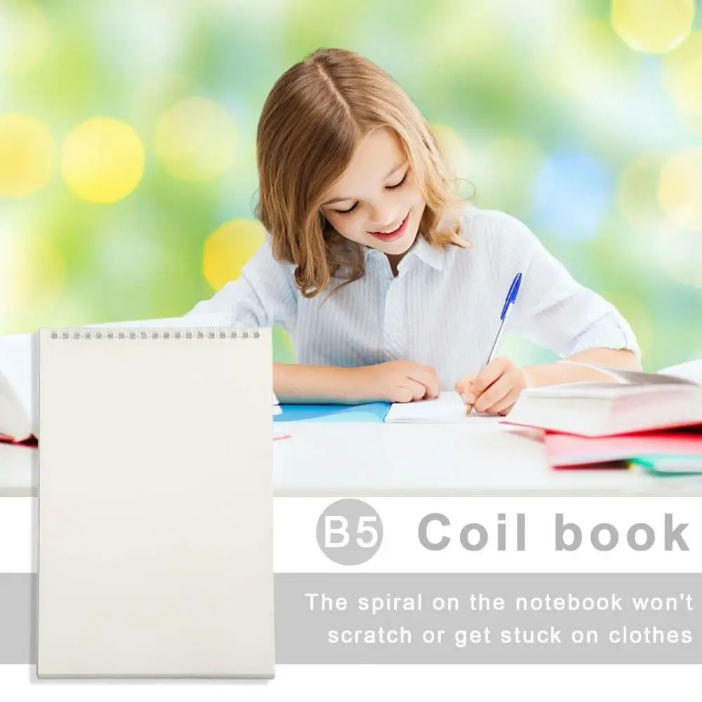 Cuaderno portátil Premium A4 Coil Notebook con páginas gruesas, Bloc de notas de hojas sueltas A5 para una programación de escritura suave