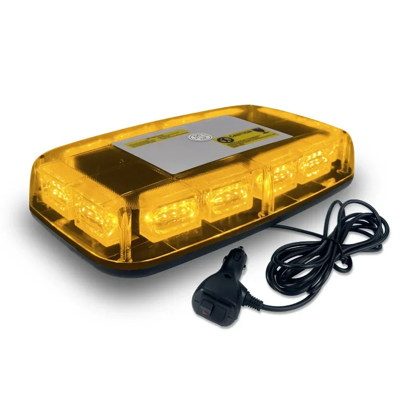 Car 48LED Flashing Light 12v-24v Warning Magnet Roof Top Light 12inch Emergency Flashing Light Car Accessories Signal Lamp