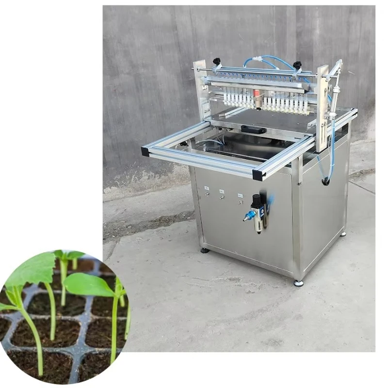 Hot Sale Vegetable and Flowers Seeds Tray Planter Seeding Machine Nursery Tray Seeder Machine