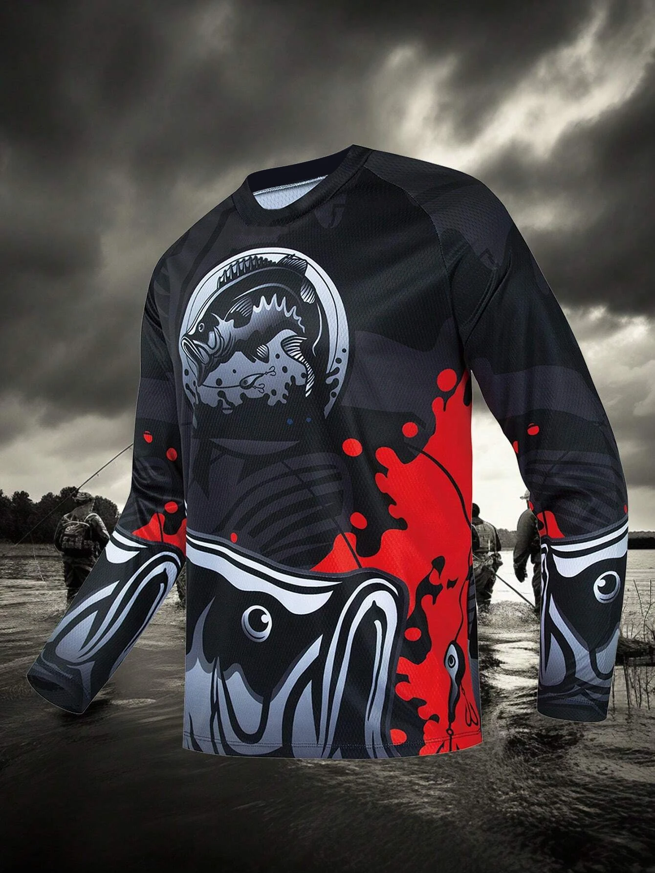  قمصان الصيد طويلة الأكمام التي شيرت صديقها نمط الرجال في الهواء الطلق الصيف جيرسي الملابس أداء تنفس الصيد Ghillie أعلى #5