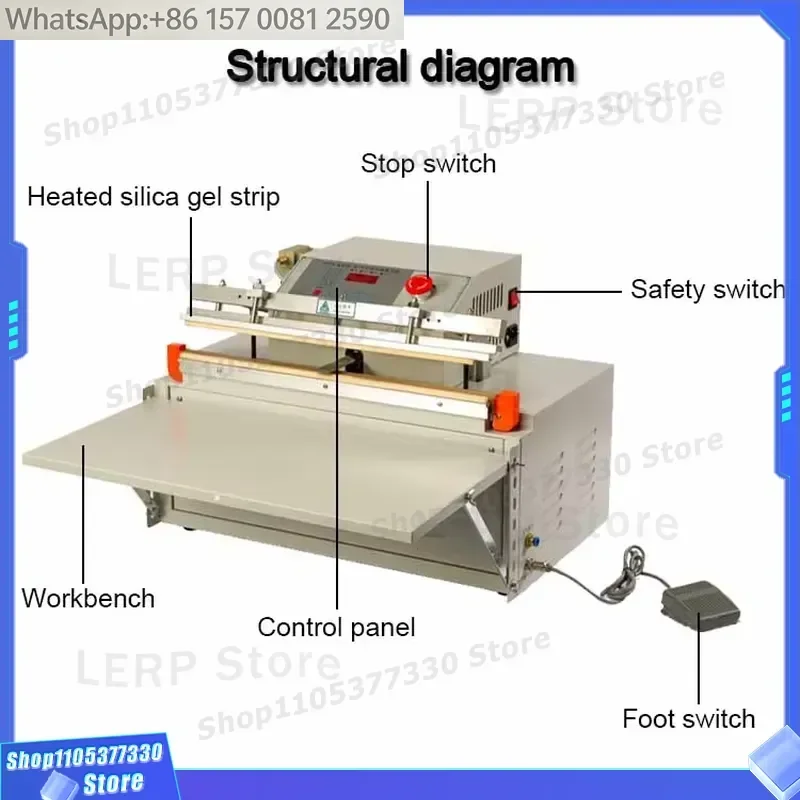 JYD External DZW500 Plastic Small Bag Food Meat Fruit Vegetable Vacuum Packing Sealing Machine Household Vacuum Sealer
