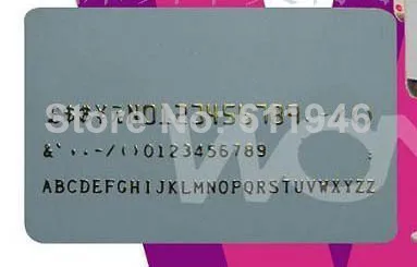 HOT ! 1 PCS FOIL STAMPING MACHINE TIPPER BRONZING PVC CARD+1 FREE FOIL PAPER 110/220V