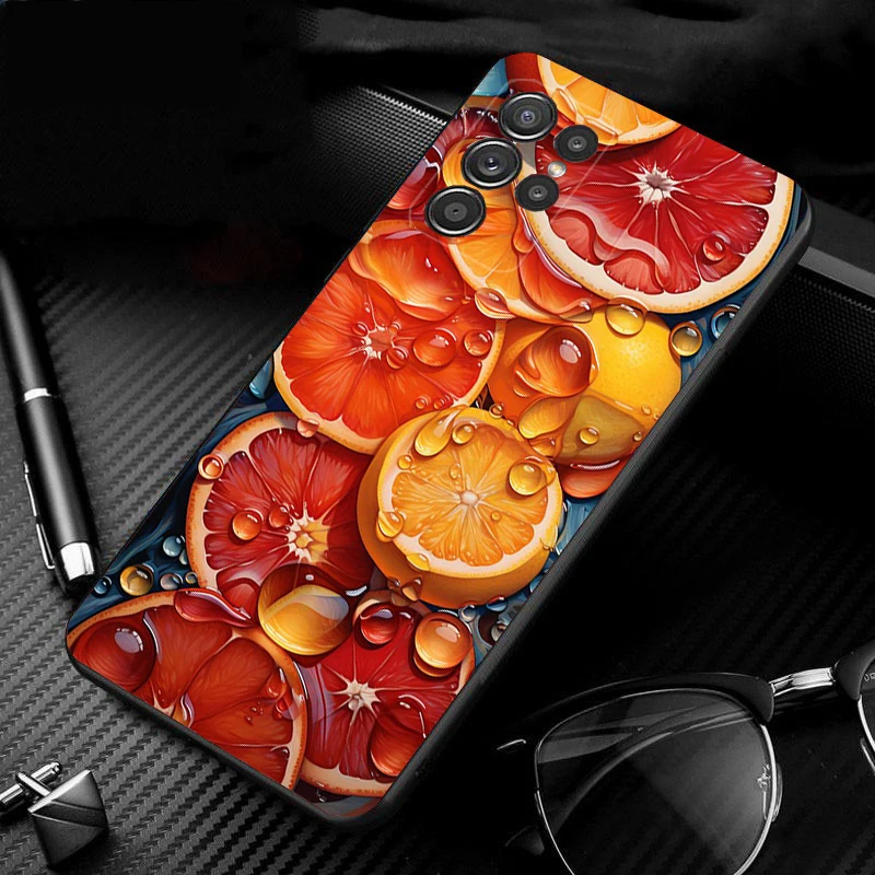 

Orange Fruit Phone Case For Samsung A35 A55 A54 A15 A25 A05s A05 A22 A24 A52 A33 A34 M34 M14 M54 M23