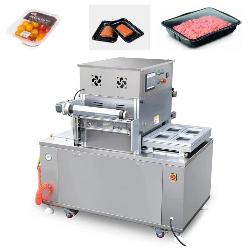 Customizable Meat and Seafood Nitrogen Flushing Tray Sealing Machine Box Packaging Machine